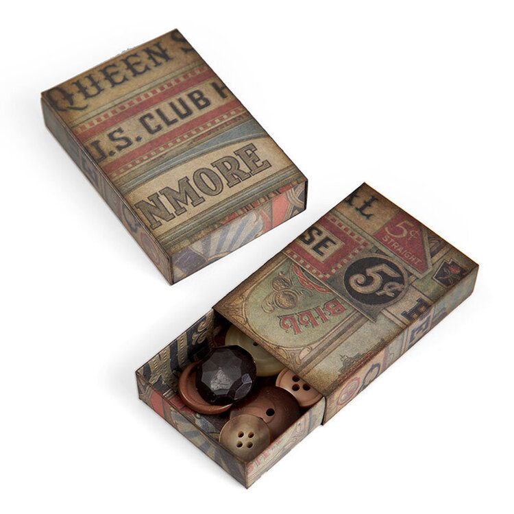 Buttons and Beads Matchbox by Tim Holtz