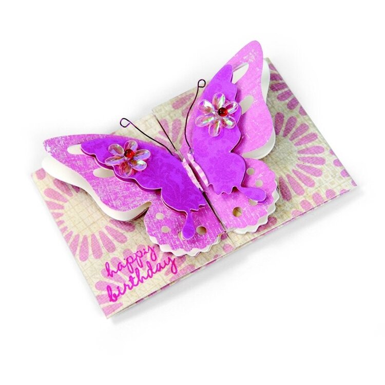Happy Birthday Butterfly Card 6 by Brenda Walton