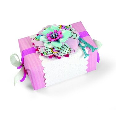 Layered Flowers Gift Box by Brenda Walton