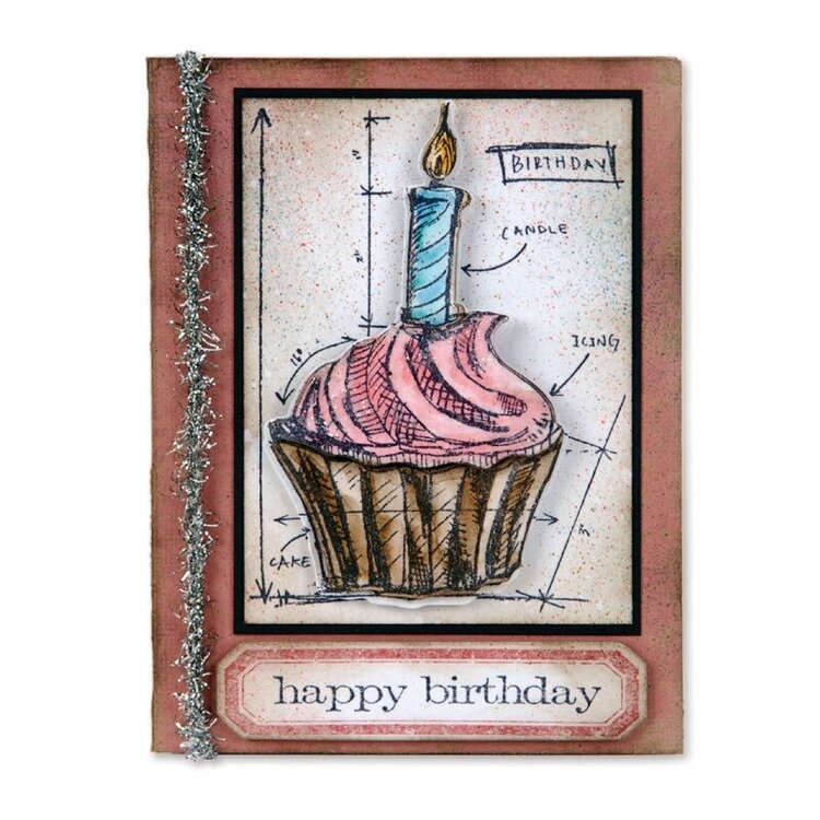Happy Birthday Cupcake by Tim Holtz