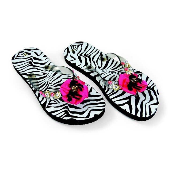 Fun Unicorn Flip Flops by Debi Adams