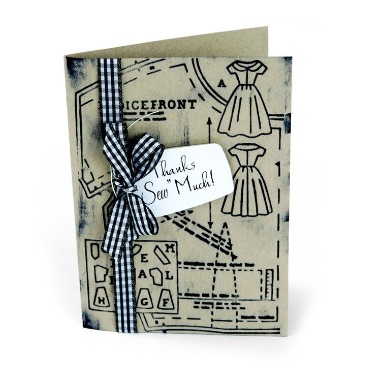 Retro Sewing Pattern Card by Beth Reames