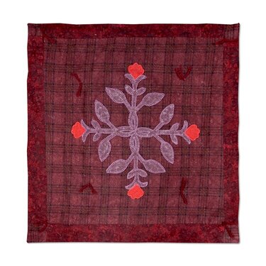 Crimson Rose Wall Hanging by Jorli Perine