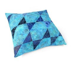 X-Quisite Batik Pillow by Linda Nitzen