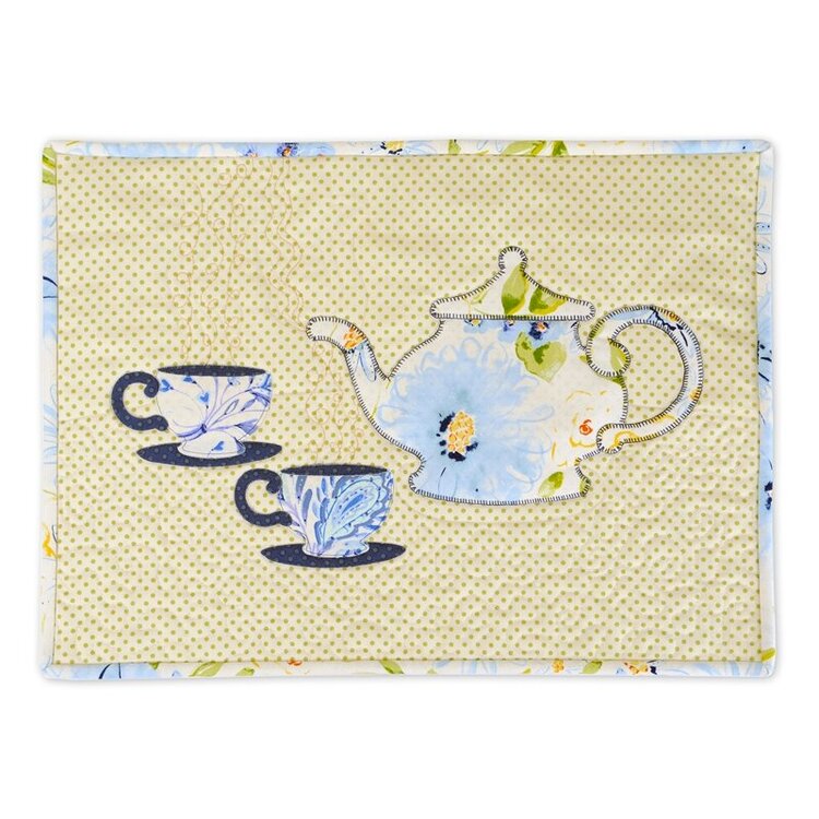 Tea for Two Wall Hanging by Kathy Ranabargar