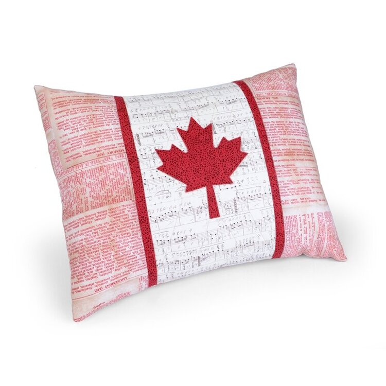 Oh Canada Pillow by Kathy Ranabargar