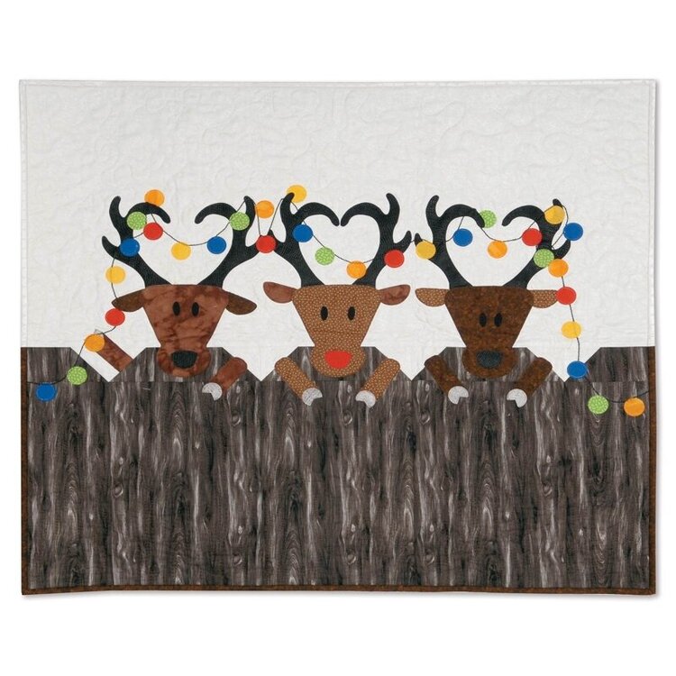 Reindeer Games Wall Hanging by Kathy Ranabargar