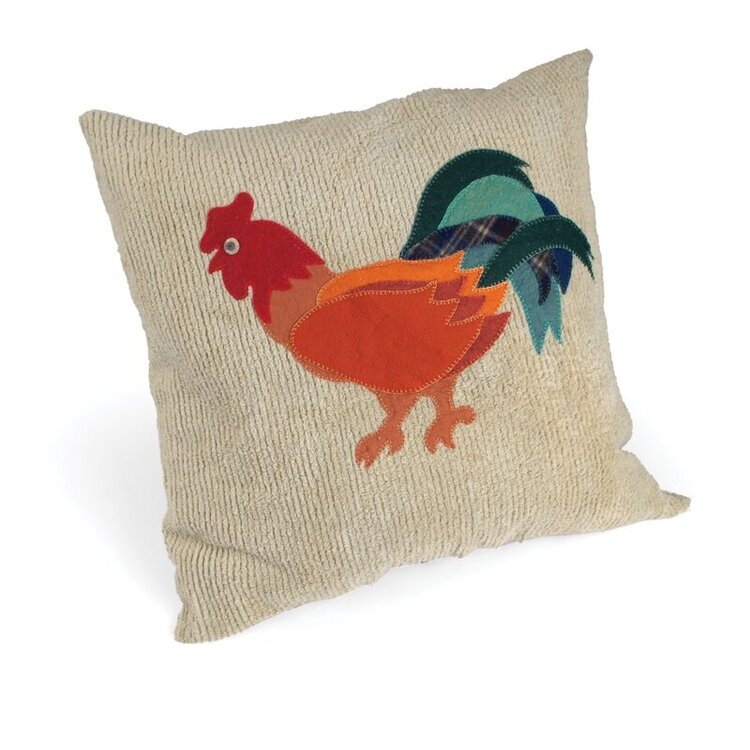 Rustic Rooster Pillow by Jorli Perine