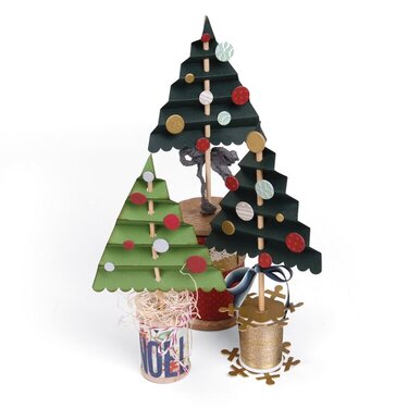 Accordion Fold Christmas Trees by Deena Ziegler