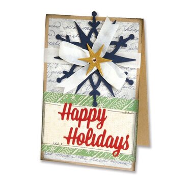 Happy Holidays Snowflake Card by Deena Ziegler