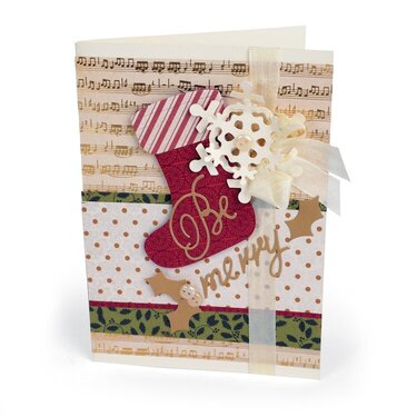 Be Merry Stocking Card #2