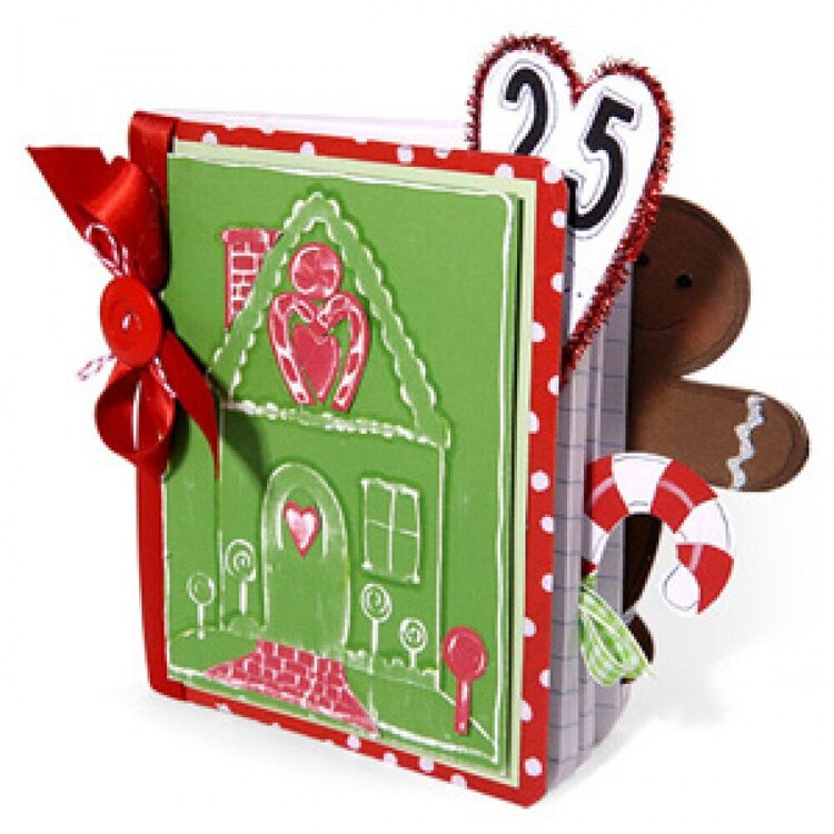Embossed Gingerbread House Book