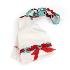 Tea Towel with Garland Hanger by Wendy Cuskey