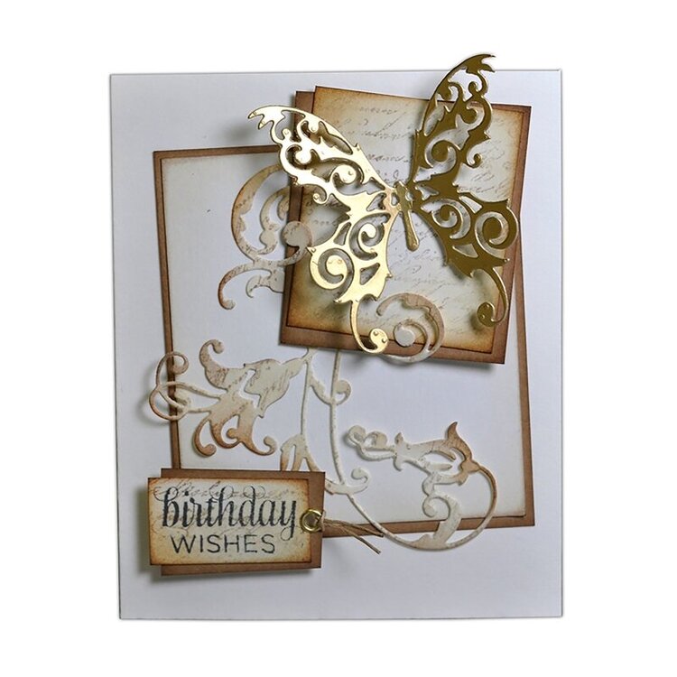 Birthday Wishes Butterfly Card #2