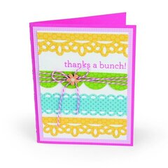 Thanks Lace & Scallops Card