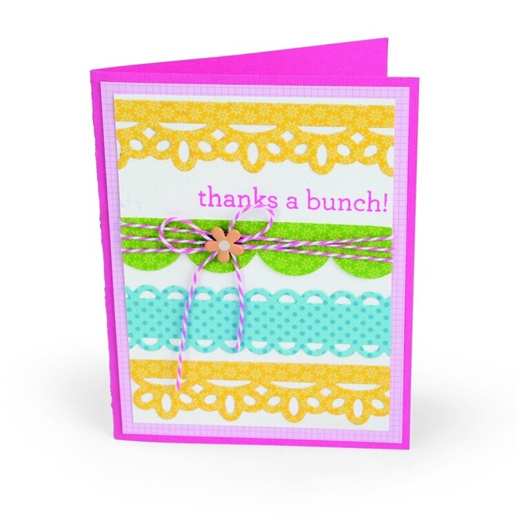 Thanks Lace &amp; Scallops Card