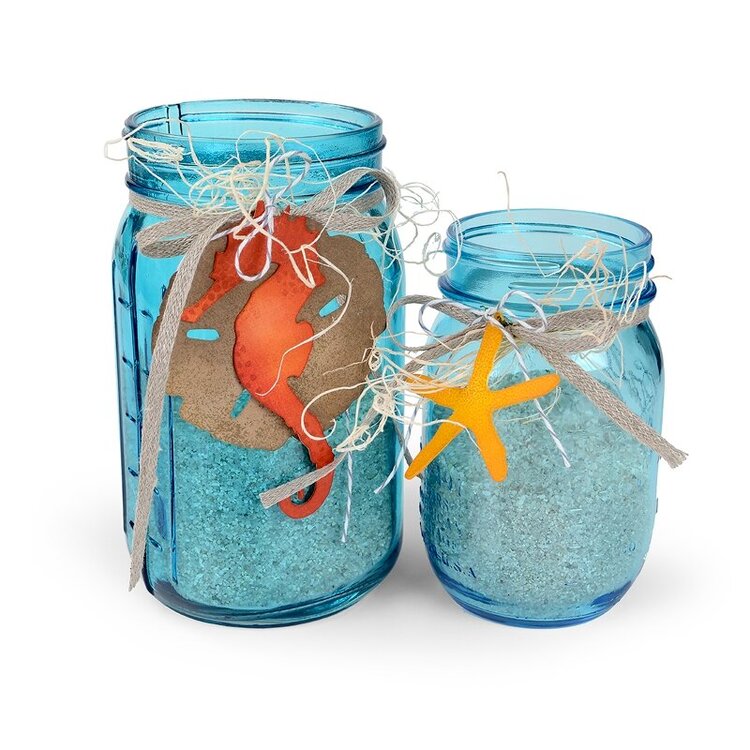 Seahorse &amp; Seashell Jars