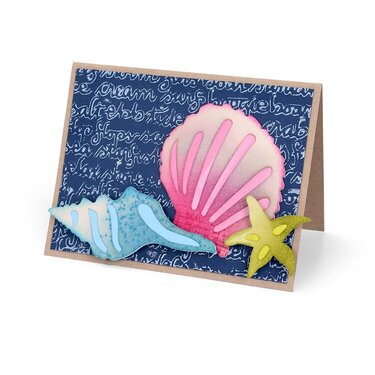 Seashells &amp; Ocean Script Card