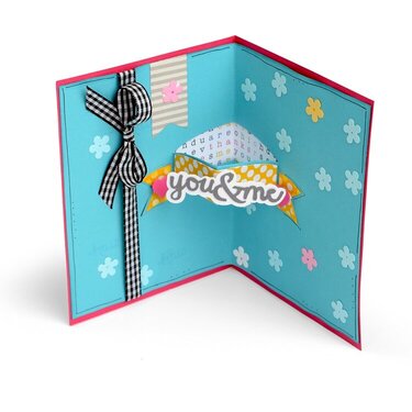 You & Me 3-D Banner Card