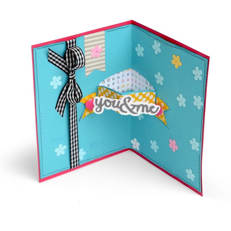 You &amp; Me 3-D Banner Card