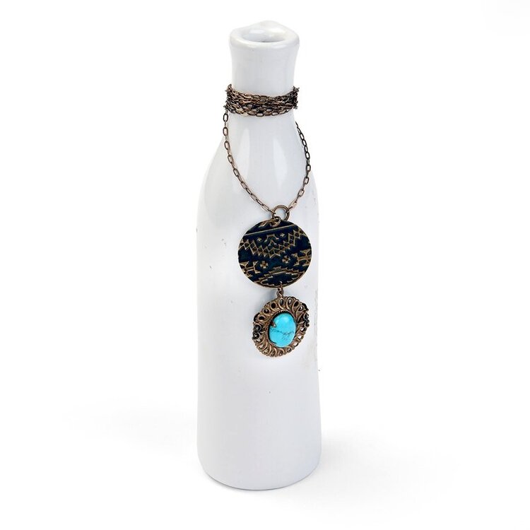 Tranquil Life Necklace by Jess Italia-Lincoln featuring Navajo Textile DecoEmboss Die from Sizzix