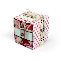 Fabric-Covered Box w/Drawers