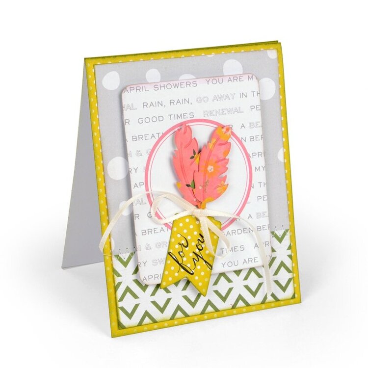 &#039;For You&#039; Feathers Card