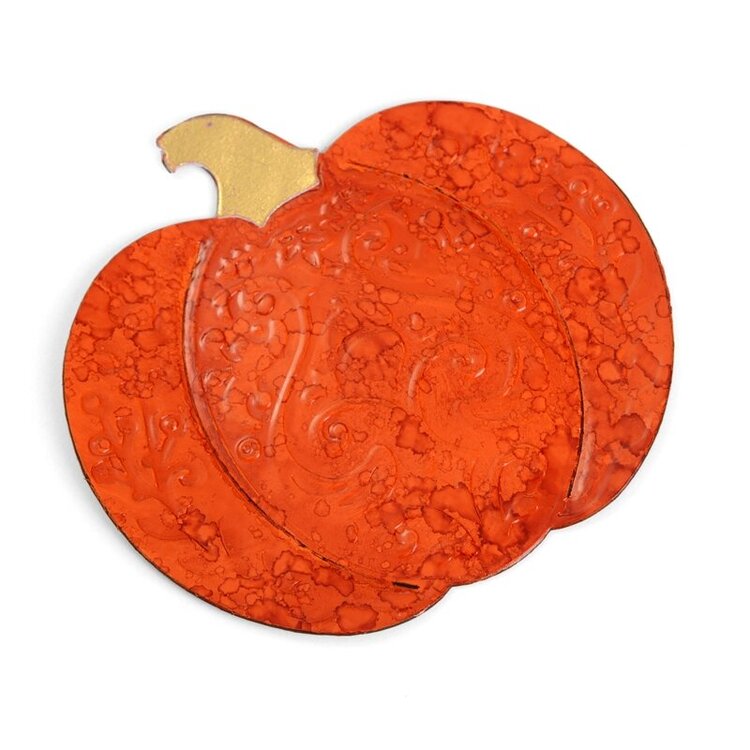 Embossed Pumpkin Card