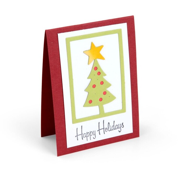 Happy Holidays Christmas Tree Card 3