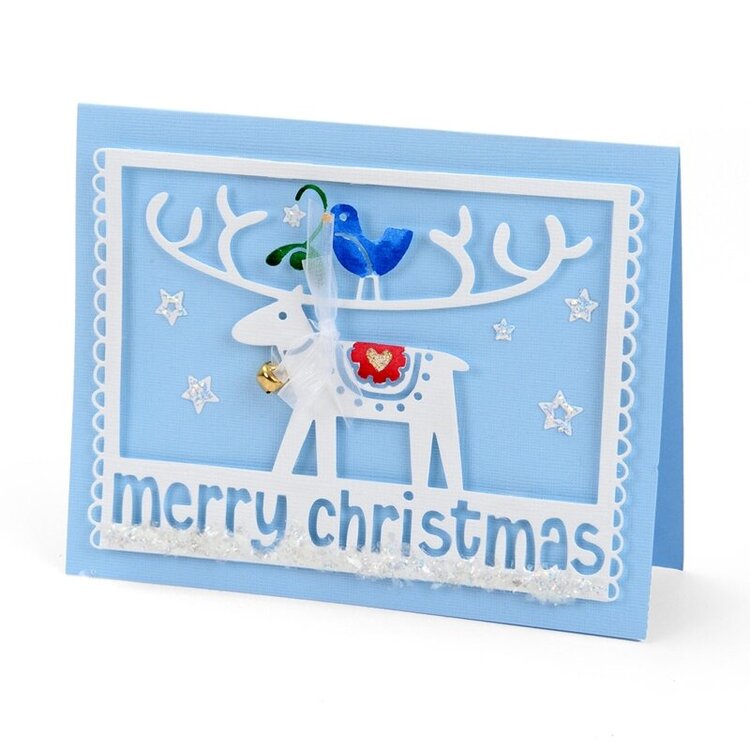 Merry Christmas Reindeer Card