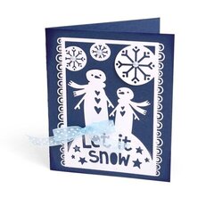 Let It Snow Snowman Card