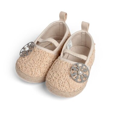Snowflake Embellished Baby Shoes