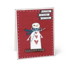 Let It Snow Let it Snow Snowman Card