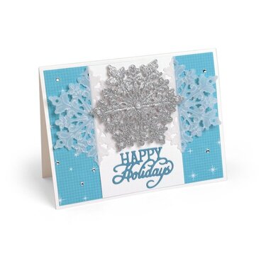 Happy Holidays Snowflakes Card