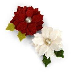 Felt Poinsettias by Deena Ziegler