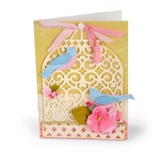 2 Birds Birdcage Card