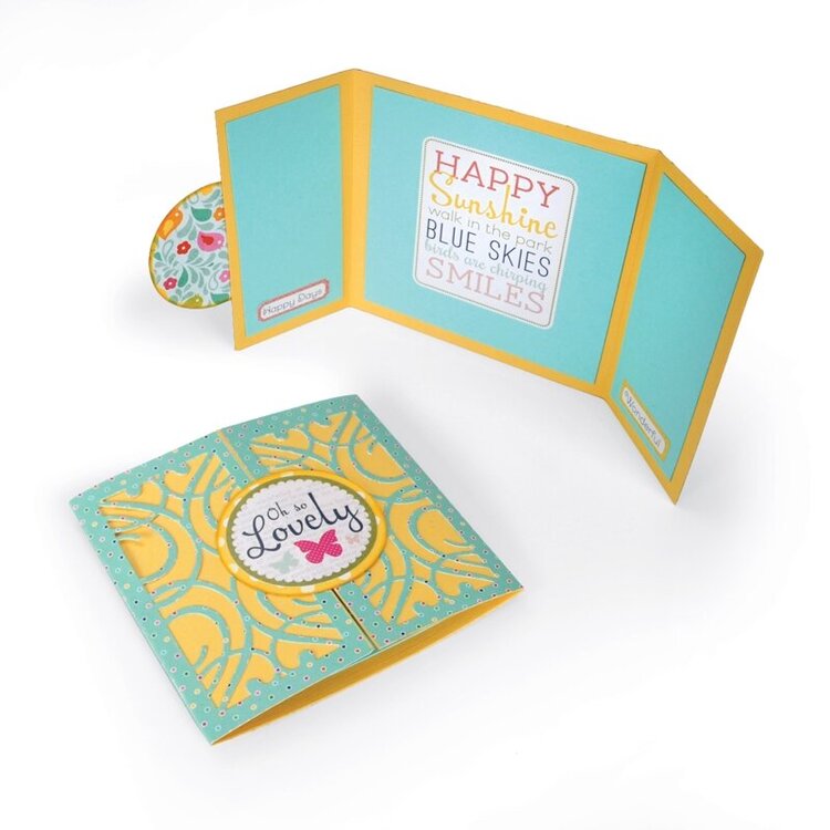 Oh So Lovely Tri Fold Card