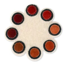 Circles Penny Rug Candle Mat