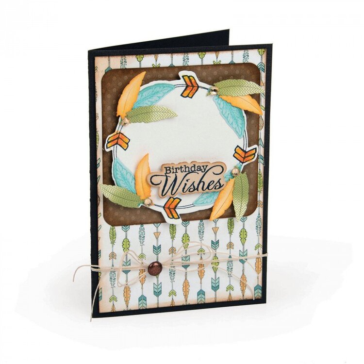 Birthday Wishes Feather Card