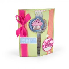 Happy Birthday Cupcake Gatefold Card