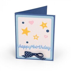 Happy Birthday Hearts & Stars Card