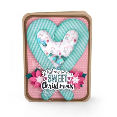 Wishing You a Sweet Christmas Shaker Card