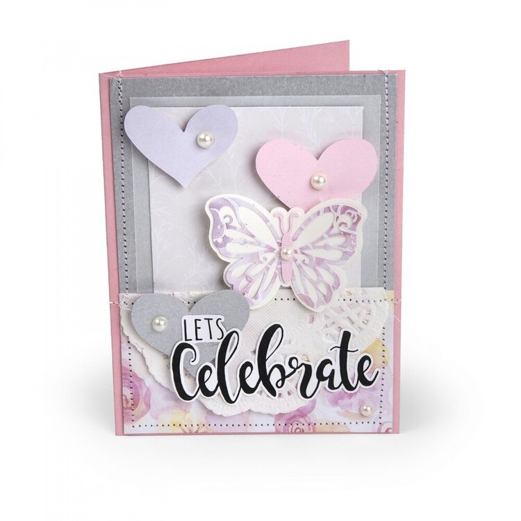 Let&#039;s Celebrate Butterfly Card