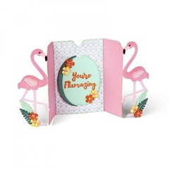 You're Flamazing Flamingo Fold-a-Long Card