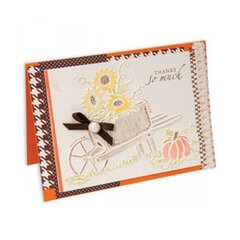 Embossed Sunflowers in Wheelbarrow Card by Cara Mariano