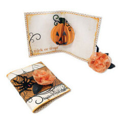 Trick or Treat Pumpkin Pop Up Card by Beth Reames