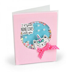 Nine Lives with You Catticorn Card