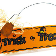 Trick or Treat Sign by Debbie Adams