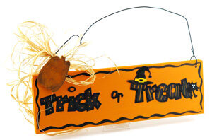 Trick or Treat Sign by Debbie Adams