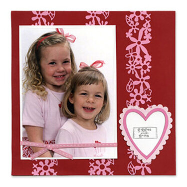 Giggles and Grins, Hearts and Flowers Scrapbook Page - Deena Ziegler